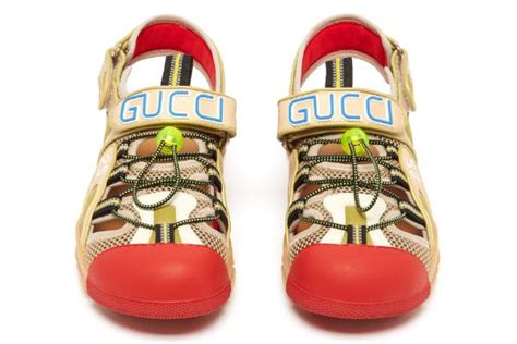 gucci white plastic sandals|gucci closed toe sandals.